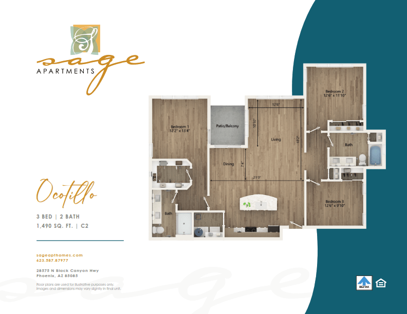 Phase 2: Ocotillo floor plan